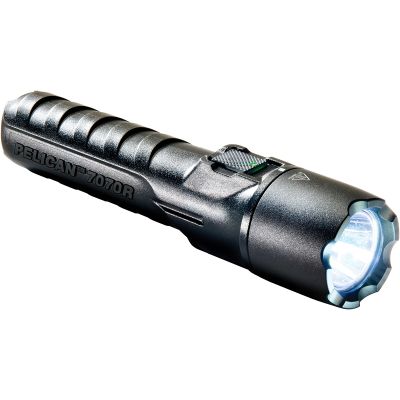 Pelican 7070R Rechargable Li-Ion LED Flashlight, Black