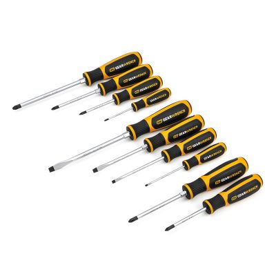 10 Pc. Phillips?/Slotted/Pozidriv? Dual Material Screwdriver Set