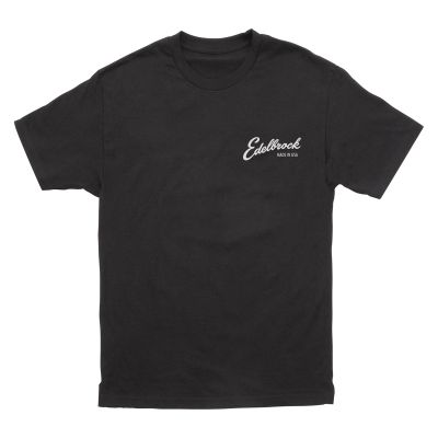 Edelbrock MADE IN USA Black T-Shirt, Medium