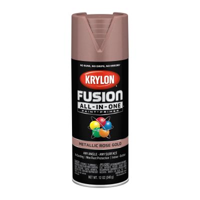 Krylon Fusion All-In-One Paint + Primer, Metallic Rose Gold