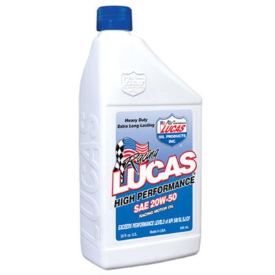 Racing Oil Plus 20/50, Case of 6, Quart Size Bottle