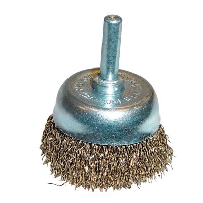 Coarse Brass Wire Cup Brush  1-3/4"