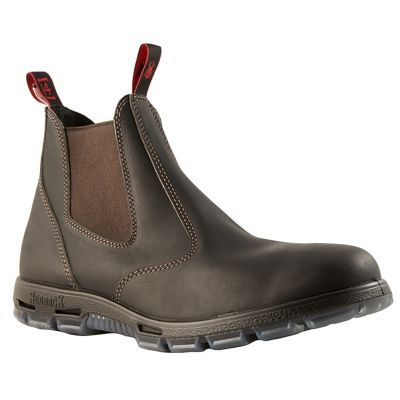 Redback Boots Easy Escape Dark Brown Slip-On Steel Toe 15UK (16US)
