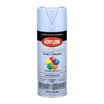 Krylon COLORmaxx Paint + Primer, Matte Glacier