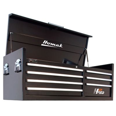 Homak Mfg. 56 in. H2Pro Series 7-Drawer Top Chest, Black