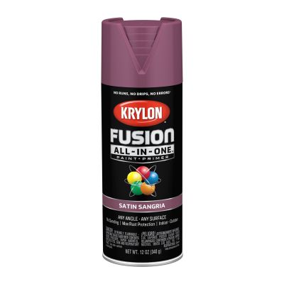 Krylon Fusion All-In-One Paint + Primer, Satin Sangria