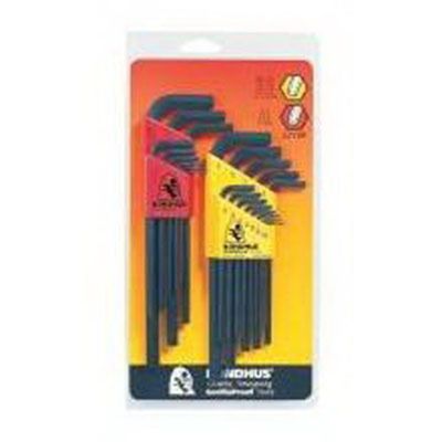 Hex Key Set, Long, 15 Piece, 5/64-3/4"