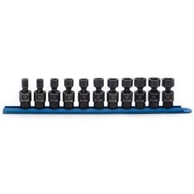 11 Piece, 3/8 Drive, 6-Point Metric Pinless Universal Set