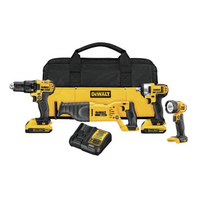 20V Max Li-Ion Cordless Combo Kit w/ (2) Batteries 2.0 mAh, Charger, and Tool Bag