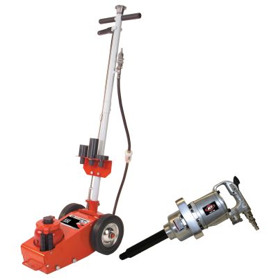 22 Ton HD Axle Jack with Bonus 3/4" HD Impact Gun