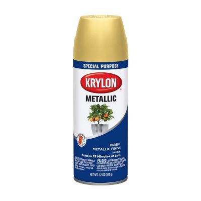 Krylon Metallic Paints; Bright Gold; 12 oz. Aerosol