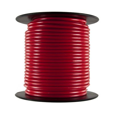 Primary Wire - Rated 80C 12 AWG, Red 100 Ft.