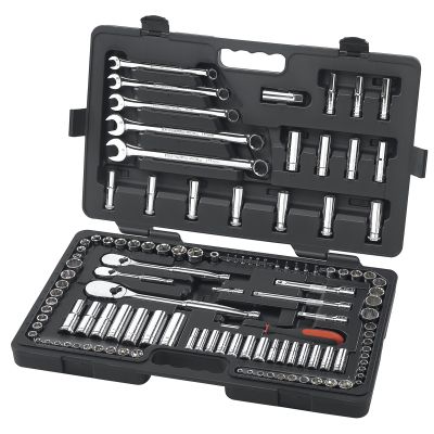 118 Piece 1/4" & 3/8" SAE/MM SOCKET SET