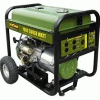 Generator, 6000 W, 13 HP, 4 Stroke OHV Engine, Elecric and Recoil Start, 5 Outlets, 7 Gallon Tank