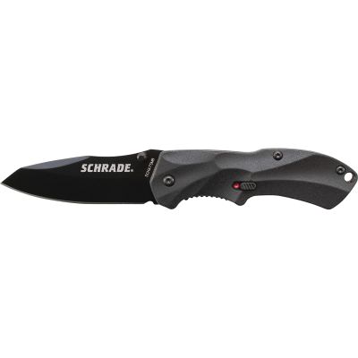 Schrade Mini M.A.G.I.C. Assisted Opening Liner Lock Folding Knife Clip Point Blade Aluminum Handle