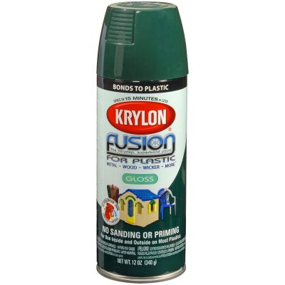 Krylon Fusion for Plastic; Hunter Green; 12 oz. Aerosol