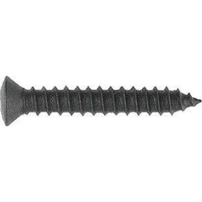 Phillips Oval Head Sheet Metal Screws Size: 8 x 3/4", Head Size: #6, Finish: Black, Qty: 10