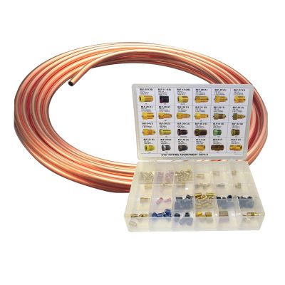 Nickel Copper Brake Line Coil Kit 3/16