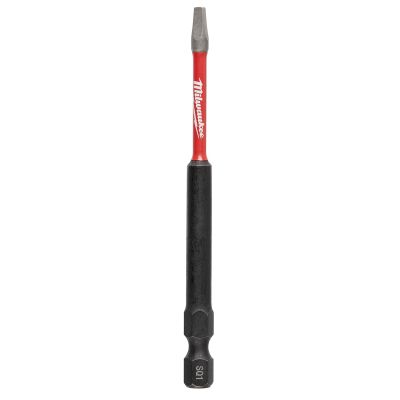 SHOCKWAVE? 3-1/2" Impact Square Recess #1 Power Bits (25 Pk)