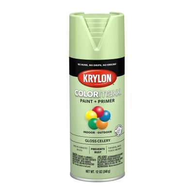 Krylon COLORmaxx Paint + Primer, Gloss Celery