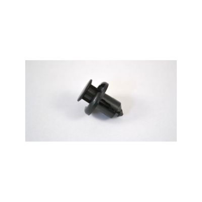 Black Nylon Front Bumper Push-Type Retainer; Head Diameter 20mm (25/Bag)