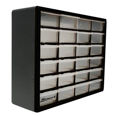 Homak Mfg. 24-Drawer Parts Organizer, Black