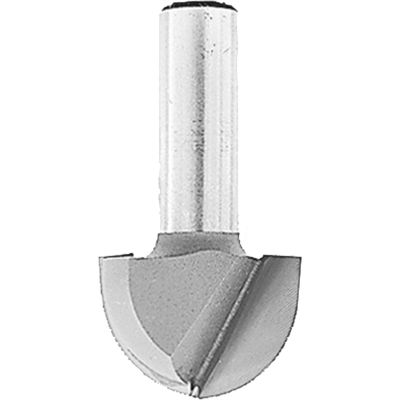 Makita 5/8" Core Box, 2 Flute, C.T. Router Bit, 1/4" Shank, 7/16" Cut