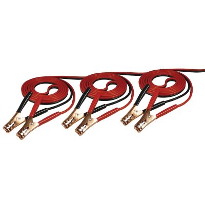 3-pk of 12' Economy Battery Cables, 10-Gauge 250 AMP