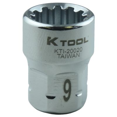 9mm x 1/4 in. Drive Spline Socket (EA)