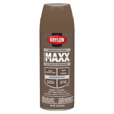 Krylon Covermaxx Paint+Primer; Gloss Equestrian; 12 oz. Aerosol