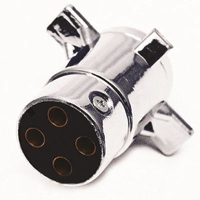 4-Pole Round M Trailer Plug Connector 1 Pc