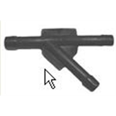 "Y" Vacuum Connector 3/16" x 3/16" x 3/16" (Bag 100)