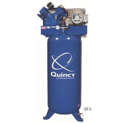 Quincy QT 5-HP 80 Gallon Two-Stage Air Compressor (230V-1-Phase) Vertical MAX