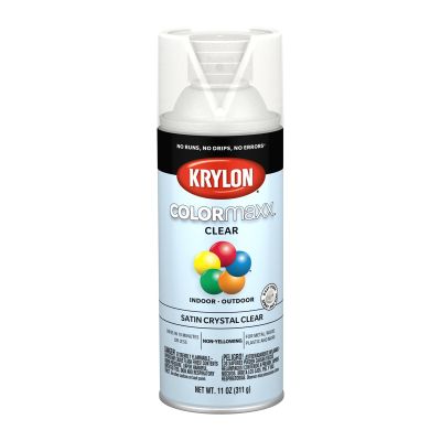 Krylon COLORmaxx Paint + Primer, Satin Crystal Clear