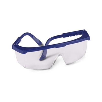 Strobe Safety Glasses, Clear Lenses, Blue Frame
