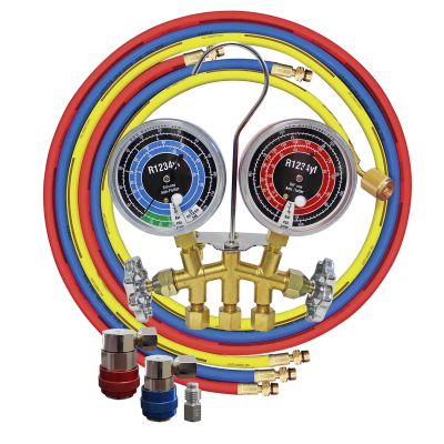 Brass Gauge Set 60" Hoses and Couplers