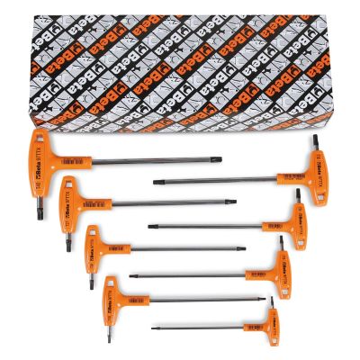 8 Piece Offset Key Wrench Set with handles for Torx head screw