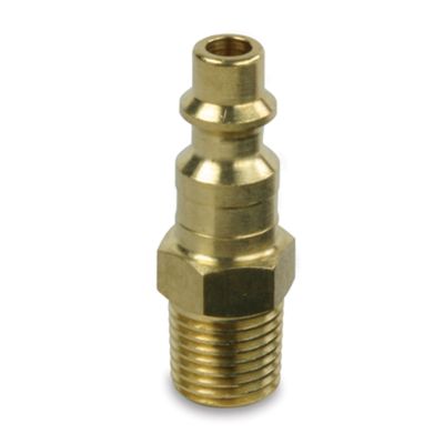 Type D 1/4" male plug, brass, 1/4" Body