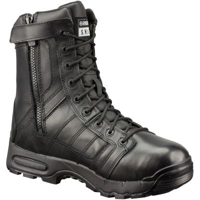 Original S.W.A.T. Air 9 in. All Leather Tactical Waterproof, Side-Zip Boots, Size 12.0W Wide