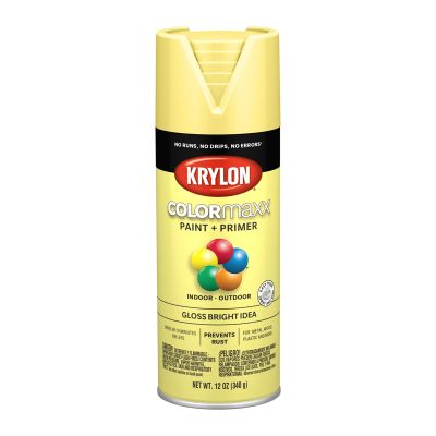 Krylon COLORmaxx Paint + Primer, Gloss Bright Idea