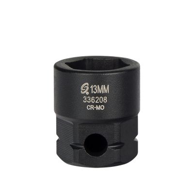 Sunex Tools 3/8 in. Drive 6-Point Low Profile Impact Socket w/ Hex Shank, 13 mm