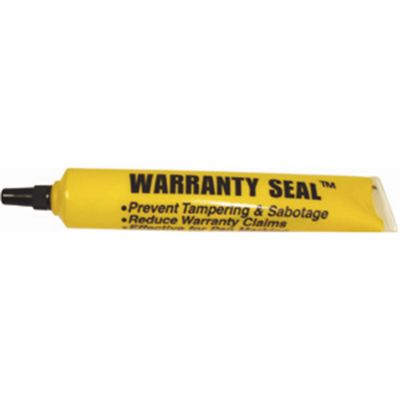 Warranty Seal Yellow 1.8 oz Poly Squeeze Tube Warranty Seal Adheres To All Metal & Other Surfaces