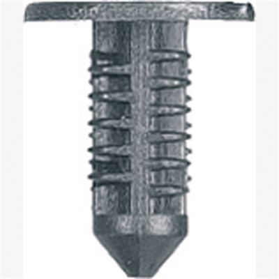 Fascia Retainer, Black Nylon, Mustang 84-on, Size: 3/16" (4.5mm), Stem: 1/2", Head: 7/16", Qty: 1
