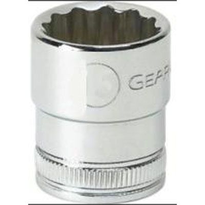 1/2" Drive 15mm 12 Point Metric Standard Length Socket