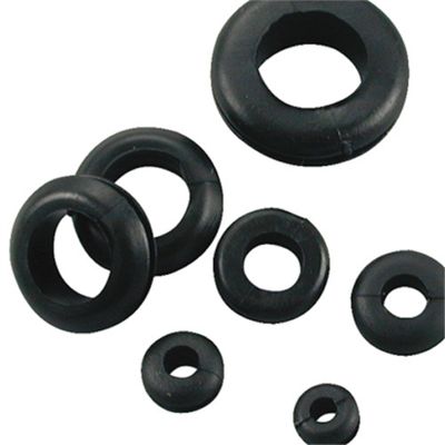 13 Piece 1/4", 5/16", 3/8" Black Vinyl Grommet Assort