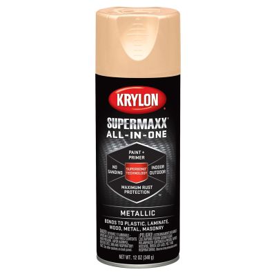 Krylon Supermaxx Paint+Primer; Metallic Soft Copper; 12 oz. Aerosol