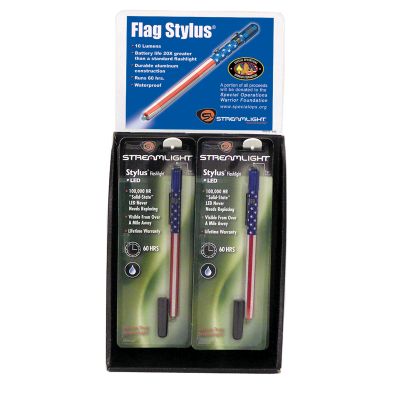 US Flag Stylus 12 Piece Display