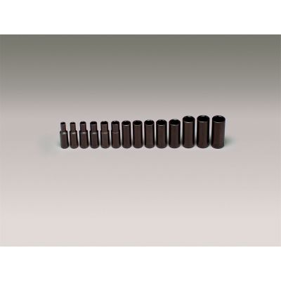 3/8"Dr 6Pt DpImpMM Skt Set 14P