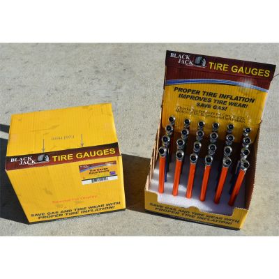 Black Jack Pencil Tire Gauge Assortment Display (24 Gauges per Box)