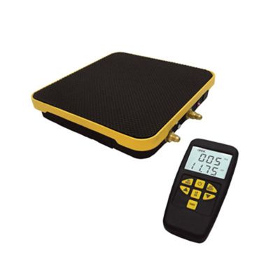 Refrigerant Charging Scale, 240 lb Capacity, Fully Automatic, Programmable, Cordless LCD Remote